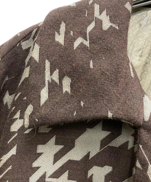 ANREALAGE（アンリアレイジ）ANREALAGE (アンリアレイジ) ハウンドトゥーストレンチコート ブラウン サイズ:40の古着・服飾アイテム