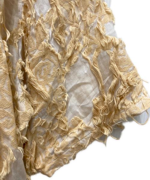 MIKAGE SHIN（ミカゲ シン）MIKAGE SHIN (ミカゲ シン) Cut Jacquard Half Shirt ベージュ サイズ:1の古着・服飾アイテム