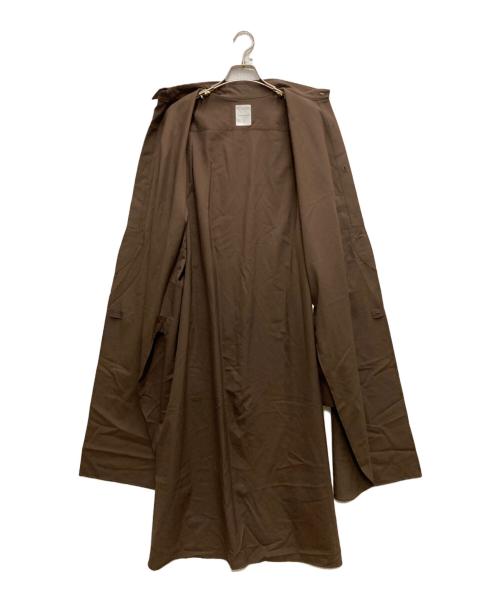 SUBLATIONS（サブレーションズ）SUBLATIONS (サブレーションズ) WASHABLE WOOL DRESS LONG SHIRT .05 ブラウン サイズ:FREEの古着・服飾アイテム