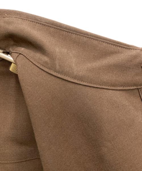 SUBLATIONS（サブレーションズ）SUBLATIONS (サブレーションズ) WASHABLE WOOL DRESS LONG SHIRT .05 ブラウン サイズ:FREEの古着・服飾アイテム