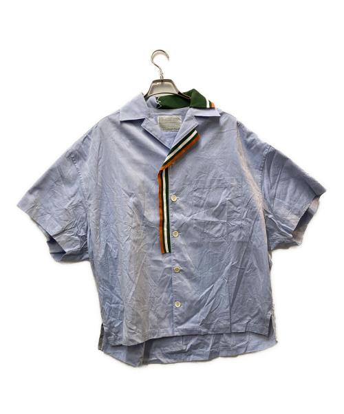 KOLOR（カラー）KOLOR (カラー) Rib Docking S/S Shirts ブルー サイズ:1の古着・服飾アイテム