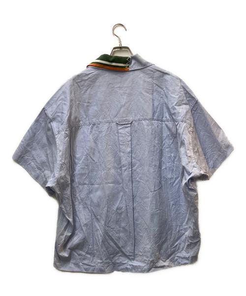 KOLOR（カラー）KOLOR (カラー) Rib Docking S/S Shirts ブルー サイズ:1の古着・服飾アイテム