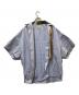 中古・古着 KOLOR (カラー) Rib Docking S/S Shirts ブルー サイズ:1：9000円
