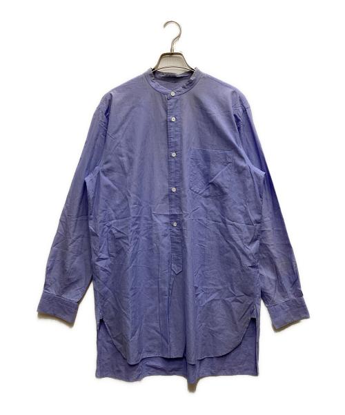 COMOLI（コモリ）COMOLI (コモリ) バンドカラーシャツ ブルー サイズ:2の古着・服飾アイテム