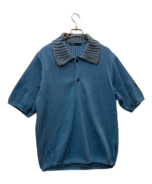 08sircus（ゼロエイトサーカス）08sircus (ゼロエイトサーカス) Pe/Rywideriboversizepolo ブルー サイズ:5の古着・服飾アイテム