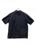 ATONエイトン）の古着「REGULAR COLLAR S/S SHIRT」｜ネイビー