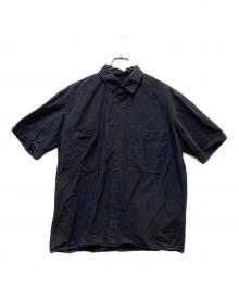 ATON（エイトン）の古着「REGULAR COLLAR S/S SHIRT」｜ネイビー