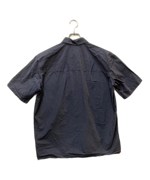 ATON（エイトン）ATON (エイトン) REGULAR COLLAR S/S SHIRT ネイビー サイズ:2の古着・服飾アイテム