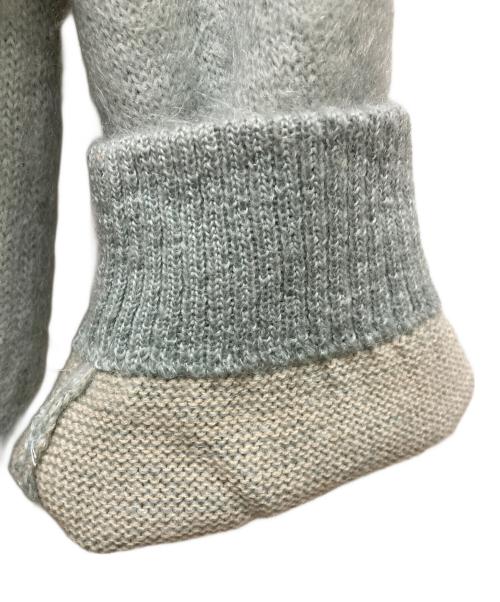 SUBLATIONS（サブレーションズ）SUBLATIONS (サブレーションズ) モヘア混ニットカーディガン ブルー サイズ:2の古着・服飾アイテム