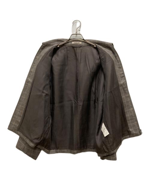 AURALEE（オーラリー）AURALEE (オーラリー) DOUBLE FACE CHECK ZIP BLOUSON ブラウン サイズ:3の古着・服飾アイテム