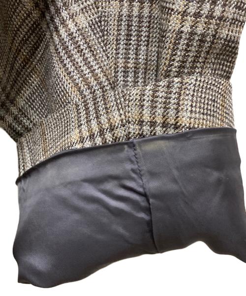 AURALEE（オーラリー）AURALEE (オーラリー) DOUBLE FACE CHECK ZIP BLOUSON ブラウン サイズ:3の古着・服飾アイテム