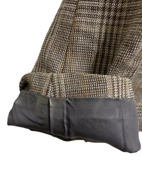 AURALEE（オーラリー）AURALEE (オーラリー) DOUBLE FACE CHECK ZIP BLOUSON ブラウン サイズ:3の古着・服飾アイテム