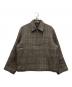 AURALEE（オーラリー）の古着「DOUBLE FACE CHECK ZIP BLOUSON」｜ブラウン