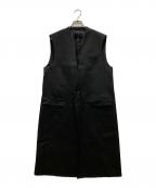 th productsティーエイチプロダクツ）の古着「Sleeveless Coat」｜ブラック