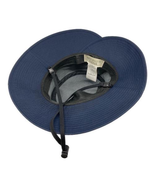 STUDIO NICHOLSON（スタジオ ニコルソン）STUDIO NICHOLSON (スタジオ ニコルソン) RISSO/BONDED COTTON WIDE BRIM HAT ネイビーの古着・服飾アイテム