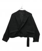 SUBLATIONSサブレーションズ）の古着「クロップジャケット」｜ブラック