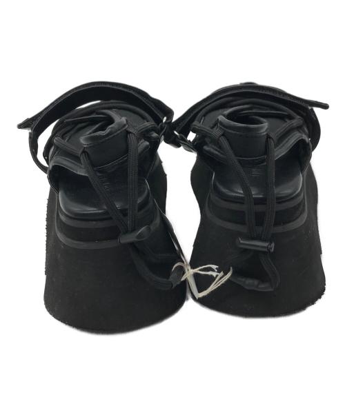 UN3D.（アンスリード）UN3D. (アンスリード) WAVE CODE VOLUME SOLE SANDAL ブラック サイズ:37相当の古着・服飾アイテム