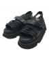 UN3D.（アンスリード）の古着「WAVE CODE VOLUME SOLE SANDAL」｜ブラック