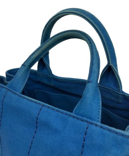 PRADA（プラダ）PRADA (プラダ) カナパ2wayミニトートバッグ ブルーの古着・服飾アイテム