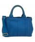 PRADA (プラダ) カナパ2wayミニトートバッグ ブルー：35000円