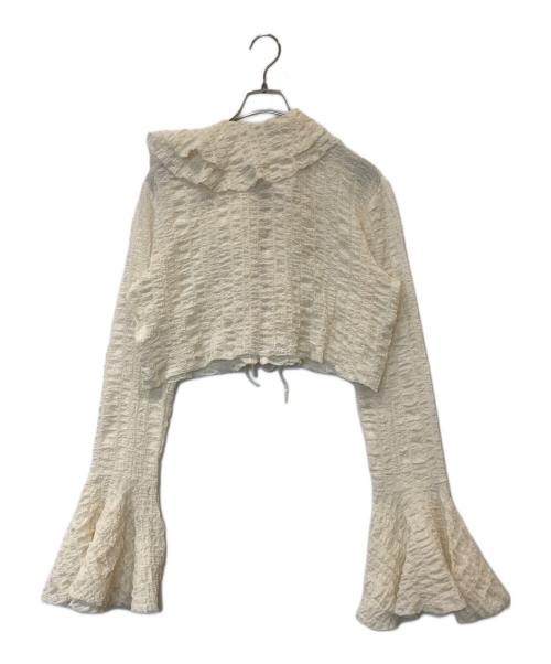 MAISON SPECIAL（メゾンスペシャル）MAISON SPECIAL (メゾンスペシャル) ラッフルブラウス　21241316104 ベージュ サイズ:FREEの古着・服飾アイテム
