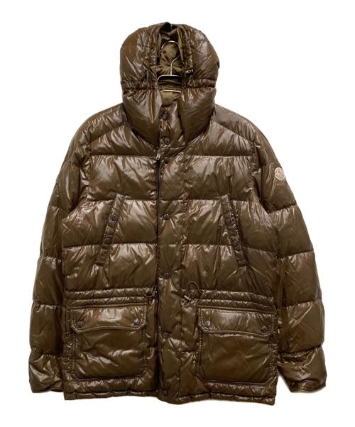 MONCLER（モンクレール）MONCLER (モンクレール) リバーシブルダウンジャケット ブラウン サイズ:3の古着・服飾アイテム