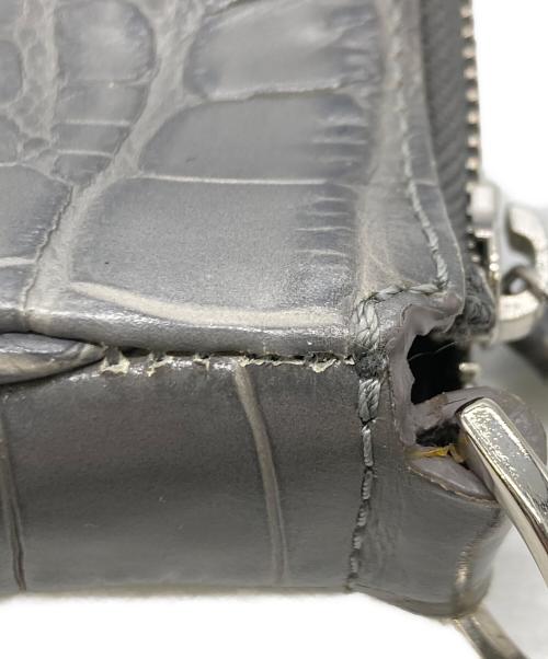 BYFAR（バイファー）BYFAR (バイファー) クロコワンショルダーバッグ グレーの古着・服飾アイテム