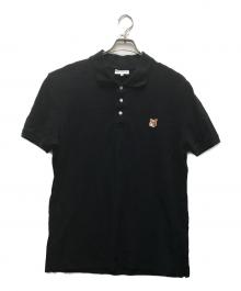 maison kitsune（アシッドメゾンキツネ）の古着「フォックスヘッド ポロシャツ」｜ブラック