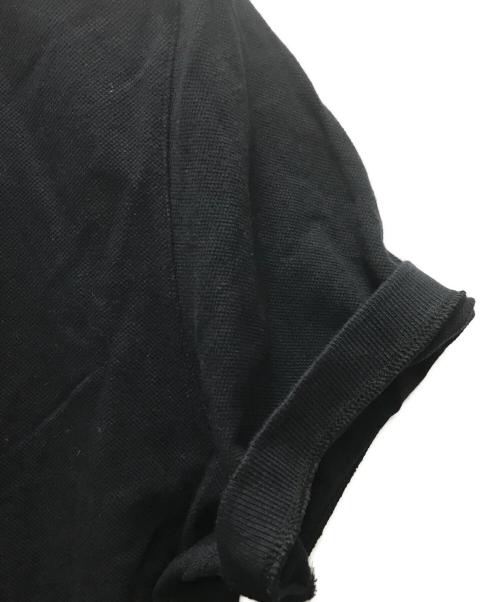 maison kitsune（アシッドメゾンキツネ）maison kitsune (アシッドメゾンキツネ) フォックスヘッド ポロシャツ ブラック サイズ:XLの古着・服飾アイテム