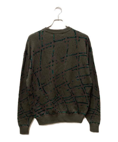 BAL（バル）BAL (バル) NET JANET JACQUARD COTTON CREWNECK SWEATER グレー サイズ:２の古着・服飾アイテム