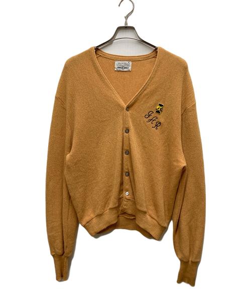 robert bruce（ロバートブルース）ROBERT BRUCE (ロバートブルース) 60's~70's  アクリル混カーディガン オレンジ サイズ:Lの古着・服飾アイテム