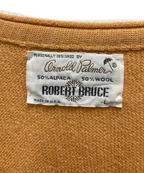 robert bruce（ロバートブルース）ROBERT BRUCE (ロバートブルース) 60's~70's  アクリル混カーディガン オレンジ サイズ:Lの古着・服飾アイテム