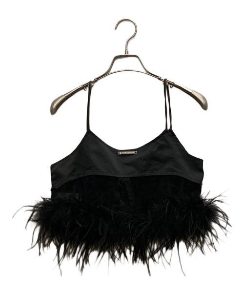 PRANK PROJECT（プランクプロジェクト）PRANK PROJECT (プランクプロジェクト) コンビネーションキャミソールダブルフェザーファー ブラック サイズ:FREEの古着・服飾アイテム