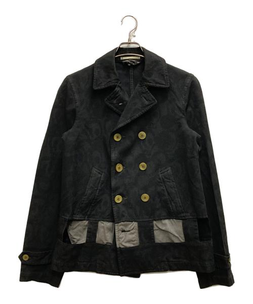 COMME des GARCONS HOMME PLUS（コムデギャルソンオムプリュス）COMME des GARCONS HOMME PLUS (コムデギャルソンオムプリュス) スカル柄ジャケット ブラック サイズ:Sの古着・服飾アイテム