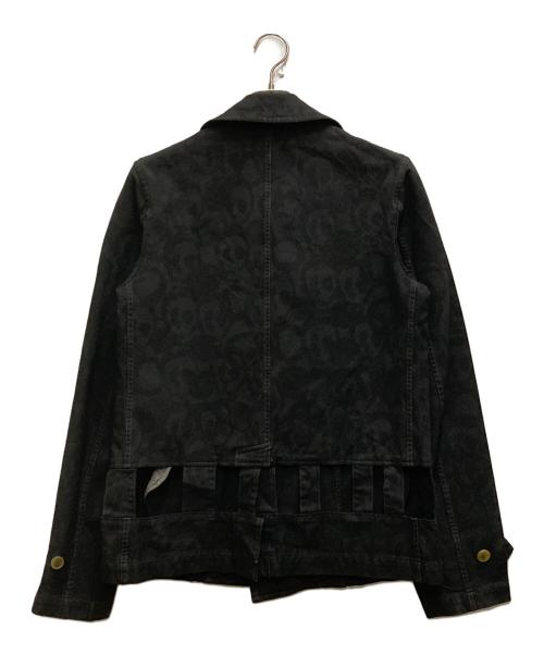 COMME des GARCONS HOMME PLUS（コムデギャルソンオムプリュス）COMME des GARCONS HOMME PLUS (コムデギャルソンオムプリュス) スカル柄ジャケット ブラック サイズ:Sの古着・服飾アイテム