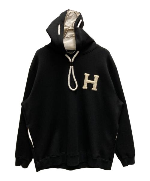 D him（ダブルスタンダードクロージングヒム）D him (ダブルスタンダードクロージングヒム) ダンボールニット パーカー ブラック サイズ:46の古着・服飾アイテム