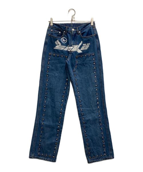SICKO（シッコ）SICKO (シッコ) AFB (エーエフビー) スタッズ付きデニムパンツ インディゴ サイズ:Ⅿの古着・服飾アイテム