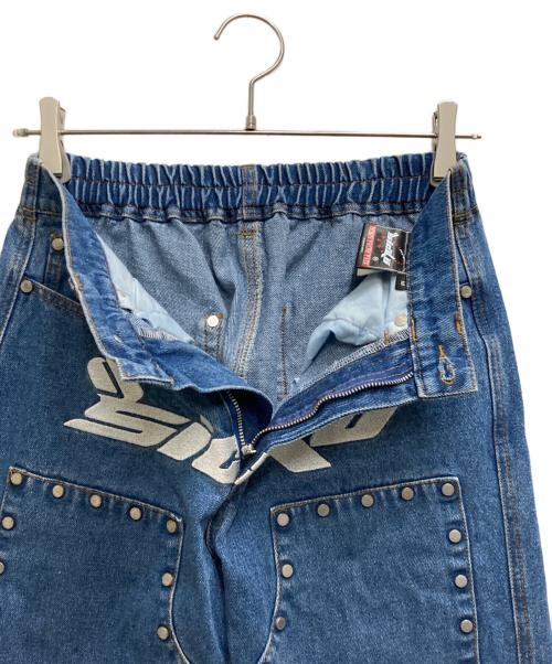 SICKO（シッコ）SICKO (シッコ) AFB (エーエフビー) スタッズ付きデニムパンツ インディゴ サイズ:Ⅿの古着・服飾アイテム