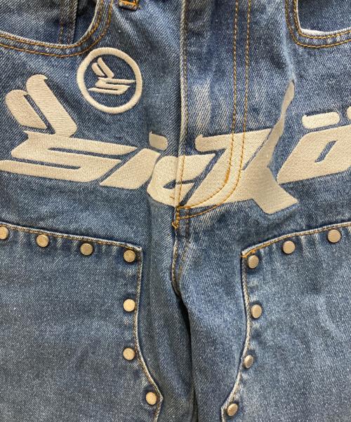SICKO（シッコ）SICKO (シッコ) AFB (エーエフビー) スタッズ付きデニムパンツ インディゴ サイズ:Ⅿの古着・服飾アイテム