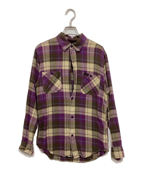 Hysteric Glamour（ヒステリックグラマー）Hysteric Glamour (ヒステリックグラマー) チェックシャツ パープル サイズ:Ｍの古着・服飾アイテム