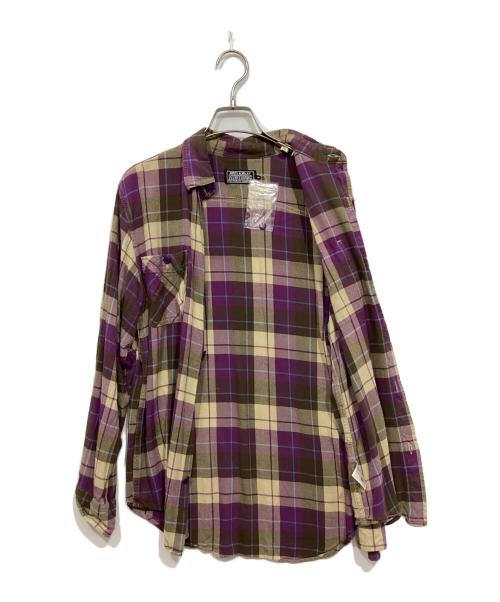 Hysteric Glamour（ヒステリックグラマー）Hysteric Glamour (ヒステリックグラマー) チェックシャツ パープル サイズ:Ｍの古着・服飾アイテム