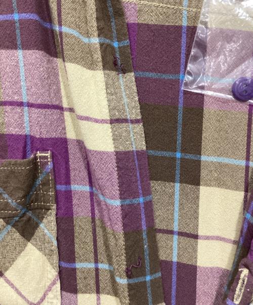 Hysteric Glamour（ヒステリックグラマー）Hysteric Glamour (ヒステリックグラマー) チェックシャツ パープル サイズ:Ｍの古着・服飾アイテム