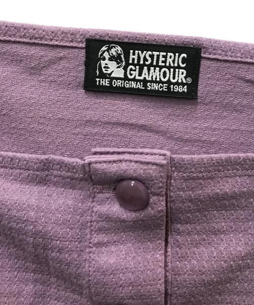 Hysteric Glamour（ヒステリックグラマー）Hysteric Glamour (ヒステリックグラマー) HEART刺繍 ショートブラウス パープル サイズ:FREEの古着・服飾アイテム
