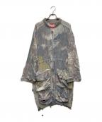 DIESELディーゼル）の古着「ジップアップ 総柄ドレス」｜グレー