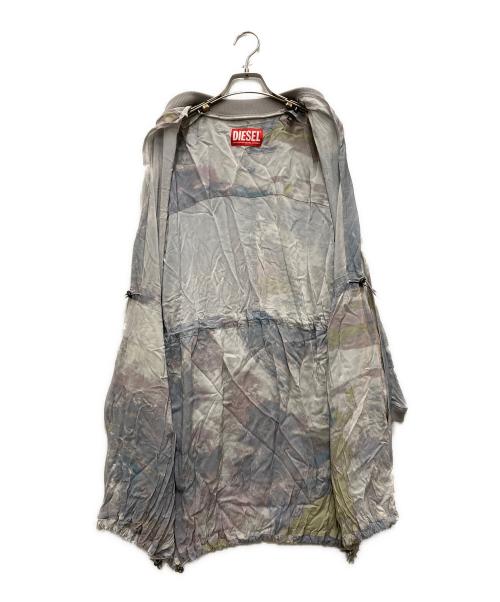 DIESEL（ディーゼル）DIESEL (ディーゼル) ジップアップ 総柄ドレス グレー サイズ:Mの古着・服飾アイテム