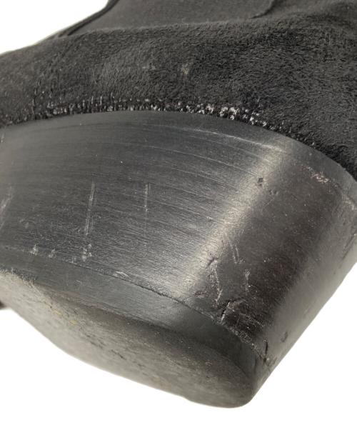 Saint Laurent Paris（サンローランパリ）Saint Laurent Paris (サンローランパリ) 型押しサイドゴアヒールブーツ ブラック サイズ:43の古着・服飾アイテム