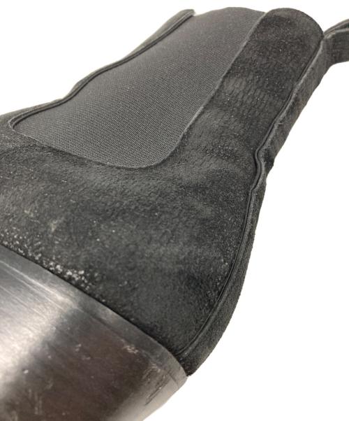 Saint Laurent Paris（サンローランパリ）Saint Laurent Paris (サンローランパリ) 型押しサイドゴアヒールブーツ ブラック サイズ:43の古着・服飾アイテム