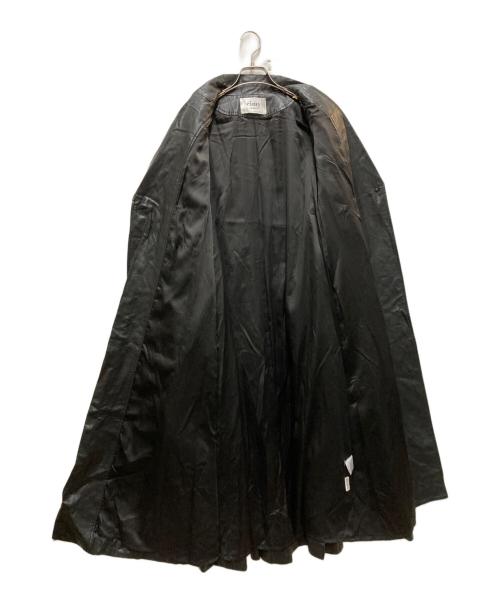 eimy istoire（エイミーイストワール）eimy istoire (エイミーイストワール) フェイクレザータックロングコート ブラック サイズ:FREEの古着・服飾アイテム