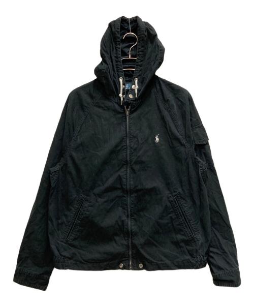 POLO RALPH LAUREN（ポロ・ラルフローレン）POLO RALPH LAUREN (ポロ・ラルフローレン) 90sジップパーカー ブラック サイズ:Ⅼの古着・服飾アイテム