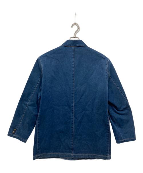 PAPAS（パパス）PAPAS (パパス) デニムカバーオール ブルー サイズ:タグ切れの為記載なしの古着・服飾アイテム